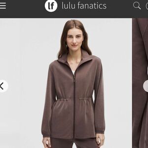 NWT Lululemon Softstreme Cinch-Waist Full-Zip Jacket Sz Small Espresso